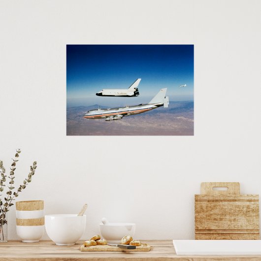 Space Shuttle Enterprise Test Flight Poster (Keuken)