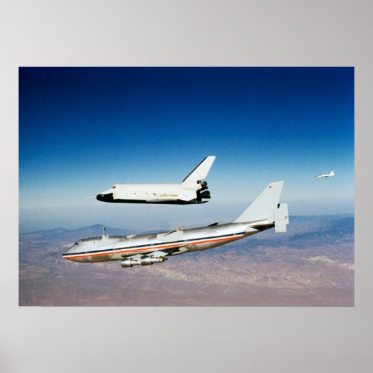 Space Shuttle Enterprise Test Flight Poster (Voorkant)