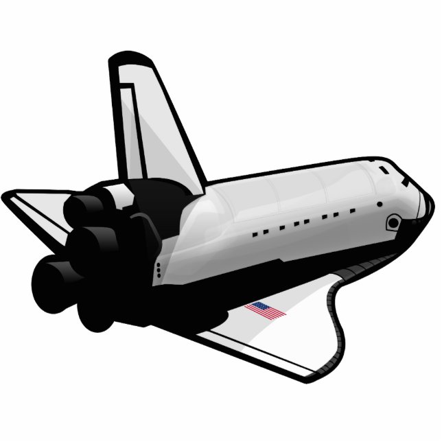 Space Shuttle Fotobeeldje Magneet (Voorkant)
