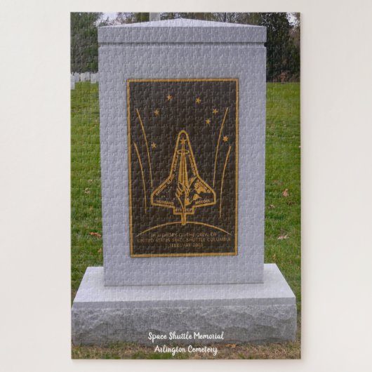 Space Shuttle-herdenking Arlington Cemetery Legpuzzel (Verticaal)