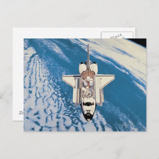 Space Shuttle in Orbit Briefkaart (Voorkant / Achterkant)
