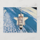 Space Shuttle in Orbit Briefkaart (Voorkant)