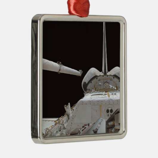 Space Shuttle-laadbay van Discovery Metalen Ornament (Rechts)