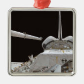 Space Shuttle-laadbay van Discovery Metalen Ornament (Voorkant)