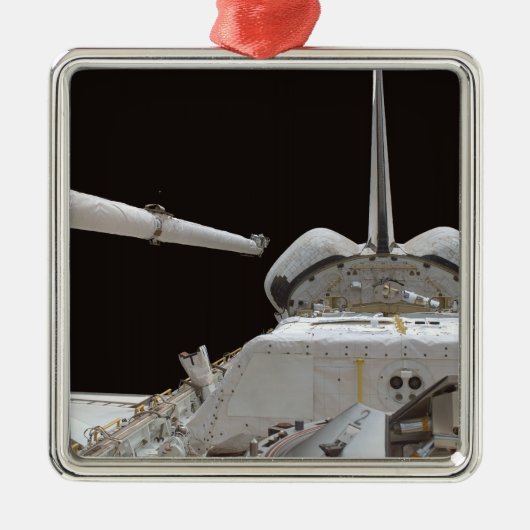 Space Shuttle-laadbay van Discovery Metalen Ornament (Voorkant)