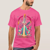 Space Shuttle Launch Kennedy Space Centre Vapor Wa T-shirt (Voorkant)