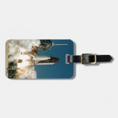 SPACE SHUTTLE LAUNCH - NASA ROCKET FOTO BAGAGELABEL (Voorkant horizontaal)