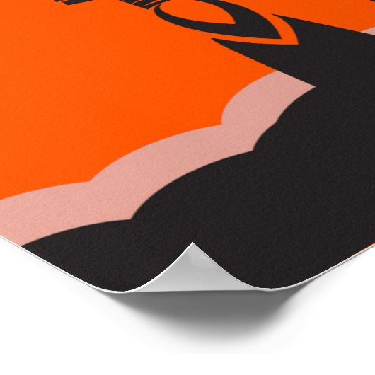 Space Shuttle Launch Silhouette Poster (Hoek)