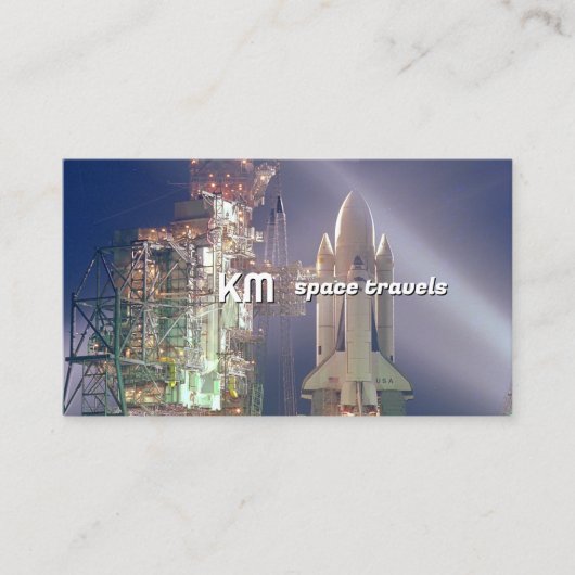 Space Shuttle | Luchtruimte Visitekaartje (Voorkant)
