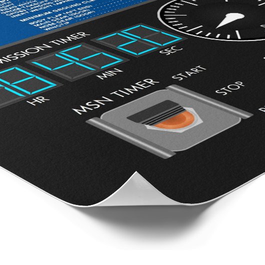 Space Shuttle Main Panel Poster (Hoek)