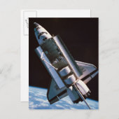 Space Shuttle met Open Cargo Bay Briefkaart (Voorkant / Achterkant)
