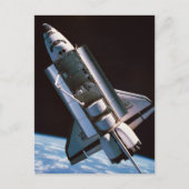 Space Shuttle met Open Cargo Bay Briefkaart (Voorkant)