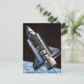 Space Shuttle met Open Cargo Bay Briefkaart (Staand voorkant)