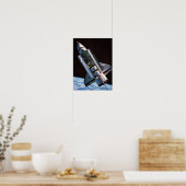 Space Shuttle met Open Cargo Bay Poster (Keuken)