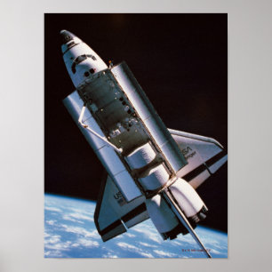 Space Shuttle met Open Cargo Bay Poster
