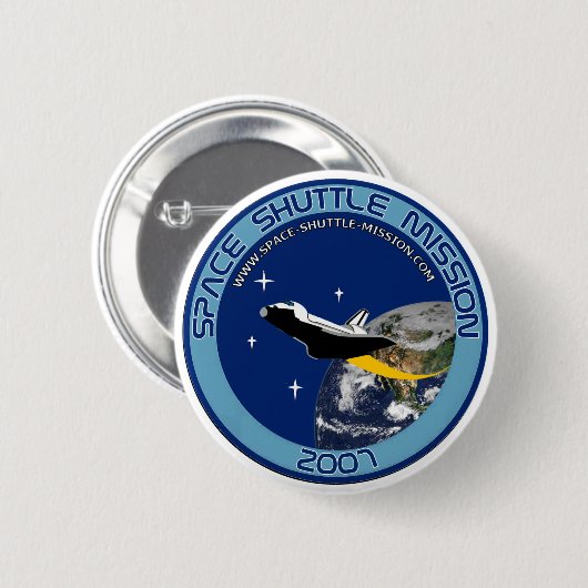 Space Shuttle Mission Button #1 (Voorkant /achterkant)