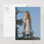 Space Shuttle op startpad Briefkaart (Voorkant / Achterkant)
