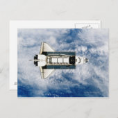 Space Shuttle Orbiting Earth 3 Briefkaart (Voorkant / Achterkant)