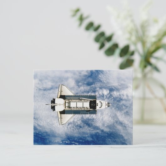Space Shuttle Orbiting Earth 3 Briefkaart (Staand voorkant)