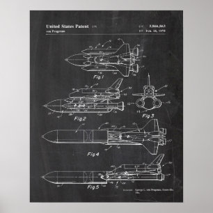 Space Shuttle-patent Poster