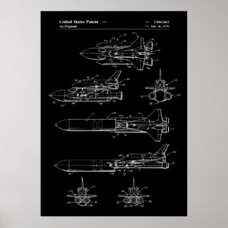 Space Shuttle-patent Poster