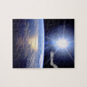 Space Shuttle Robotarm Aardbaan Zonne-uitbarsting Legpuzzel (Horizontaal)
