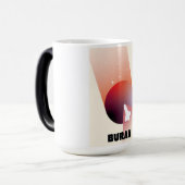 Space Shuttle  ruimtekunst. Magische Mok (Voorkant links)