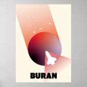 Space Shuttle  ruimtekunst. Poster (Voorkant)
