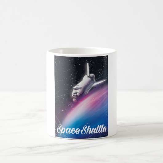 Space shuttle Science fiction space poster Magische Mok (Center)