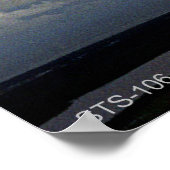 Space Shuttle STS-106 tijdens de vlucht Poster (Hoek)