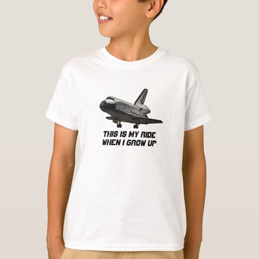 Space Shuttle t-shirt voor kinderen (Voorkant)