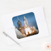 "Space Shuttle" Vierkante Sticker (Envelop)