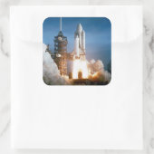 "Space Shuttle" Vierkante Sticker (Tas)