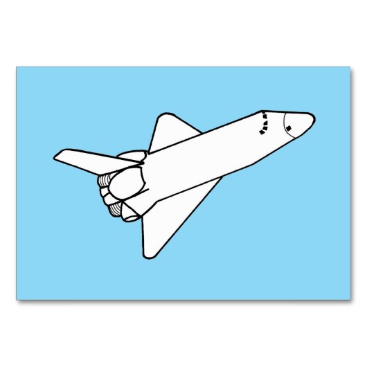 Space Shuttle Vliegende Flashcards Lezen Kaart (Voorkant)