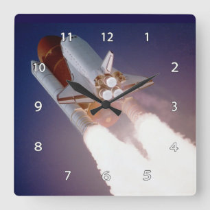 Space Shuttle Wall Clock Vierkante Klok