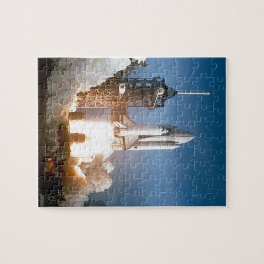Space Shuttle waterlancering Legpuzzel (Horizontaal)