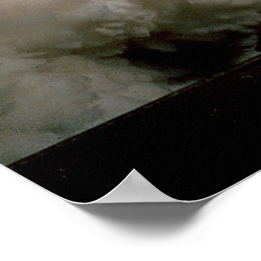 Space Shuttle waterlancering Poster (Hoek)