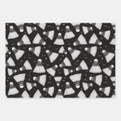 Space Shuttlecock roze groen Inpakpapier Vel (Voorkant)