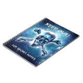 Space skull. Customized Notitieboek (Linkerzijde)