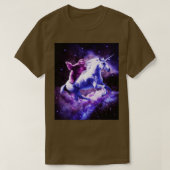 Space Sloth Riding On Unicorn T-shirt (Design voorkant)