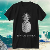 Space Snack Zilveren Ananas T-shirt