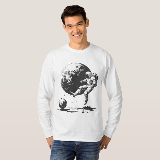space soccer t-shirt (Voorkant volledig)