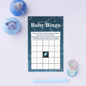 Space Star Constellations Baby shower Bingo Flyer (Enkel)