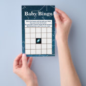 Space Star Constellations Baby shower Bingo Flyer (Hand)