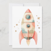 Space Stars & Astronauten Kinderen verjaardag Kaart (Achterkant)