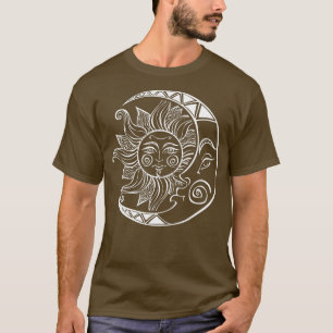 Space Stars Constellation Retro Sun Moon Cool Cosm T-shirt