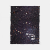 Space Stars Dreams universum Fleece Deken (Voorkant)