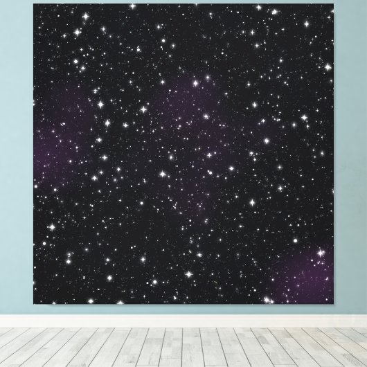 Space Stars Galaxy Nebula Wall Art Print (Insitu (Houten vloer))