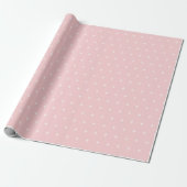 Space Stars patroon in roze Cadeaupapier (Uitgerold)