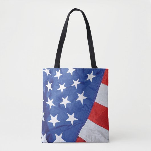 Space Station American Flag Earth Orbit Tote Bag (Voorkant)